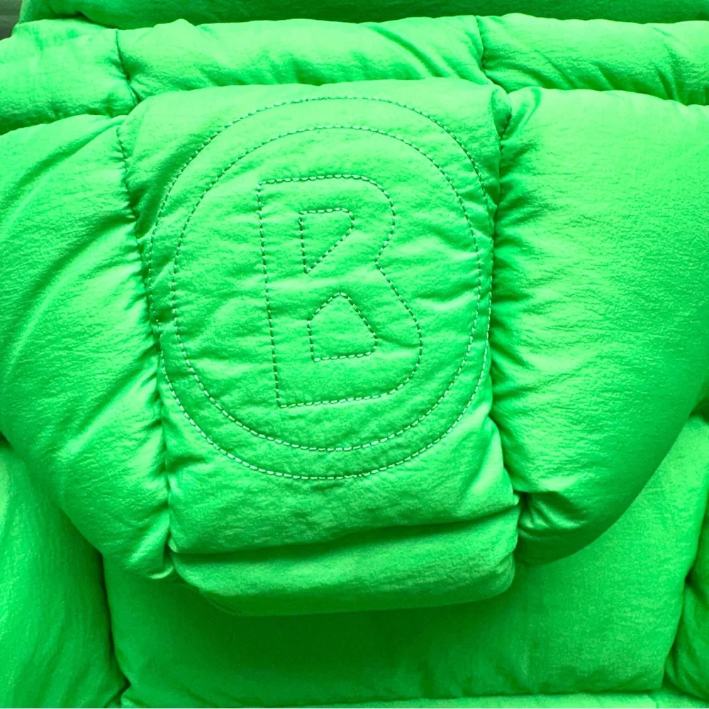 BOGNER Vibrant Lime Green Quilted Puffer Jacket Luxury Ski Coat